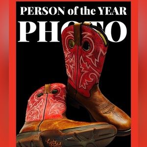 Durango Lady Rebel Brown & Pink Leather Western Cowgirl Boots  Wmn Size 9.5